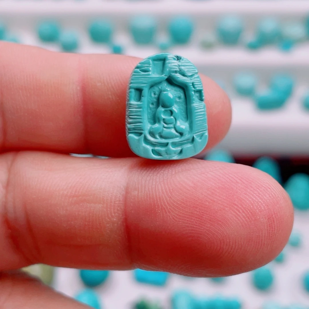 绿松石未镶嵌吊坠(不含链)