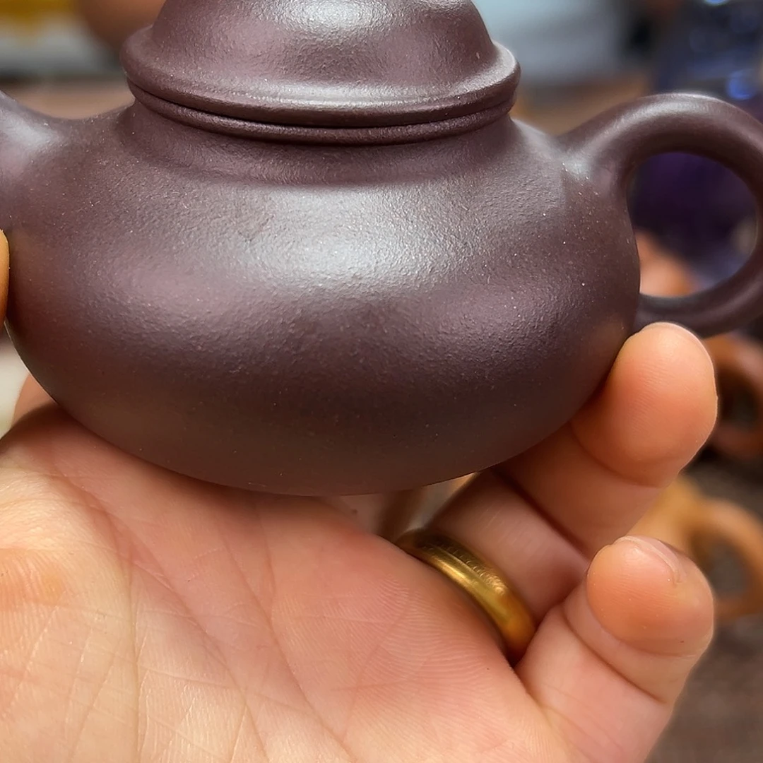 吃***肉茶壶紫砂紫泥100cc宜兴紫砂