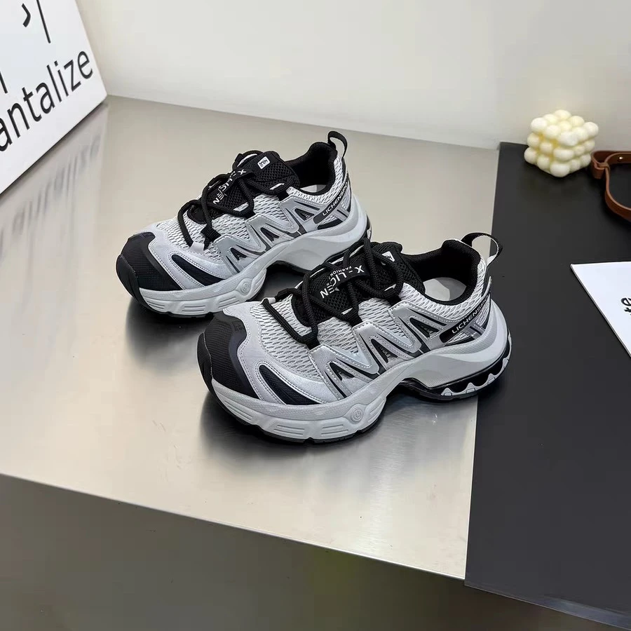 【鞋爱】3598热典厚底网面老爹鞋增高轻便登山运动鞋时尚休闲鞋潮