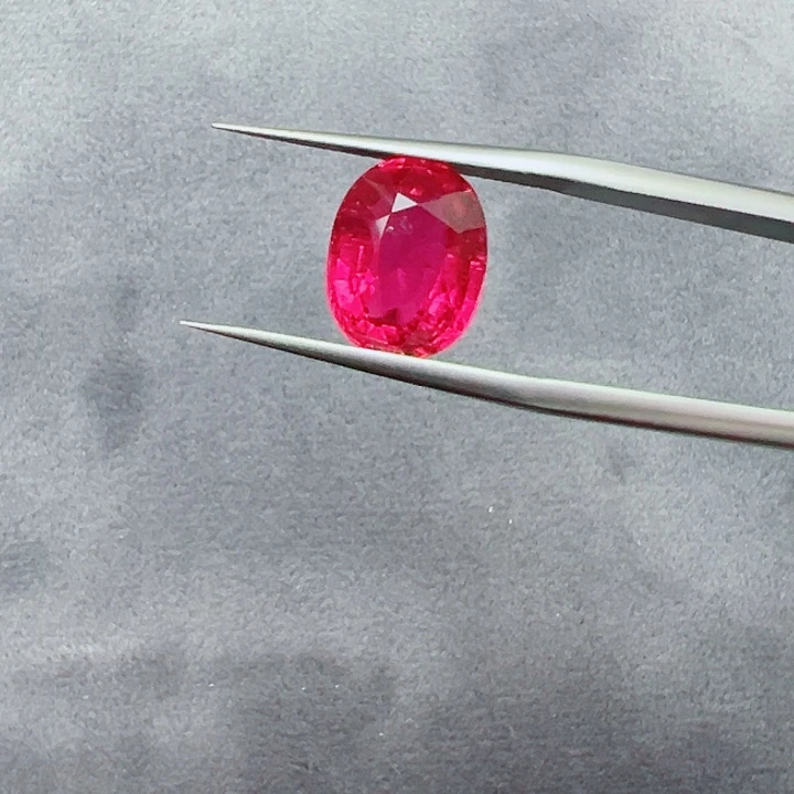 未镶嵌裸石碧玺3.72ct 天然阿富汗卢比莱碧玺