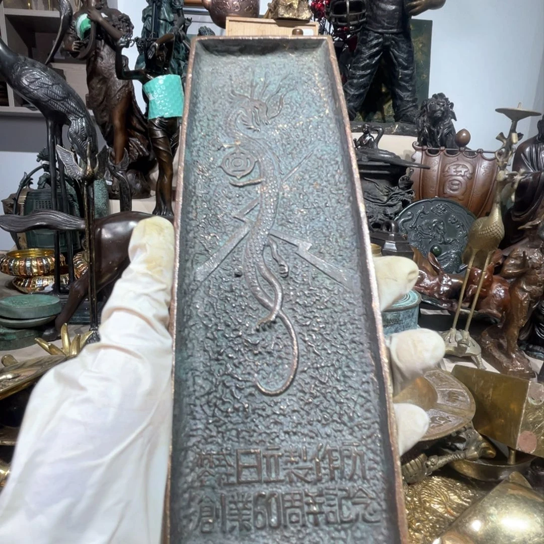 摆件鸿**祖大阪回流铜器摆件90