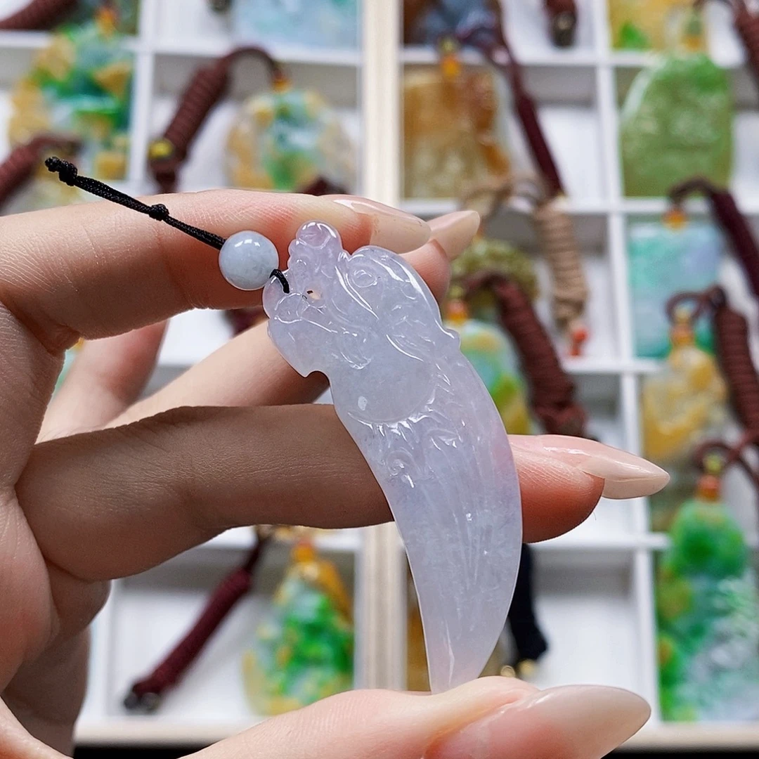 颈饰未镶嵌翡翠天然翡翠A货