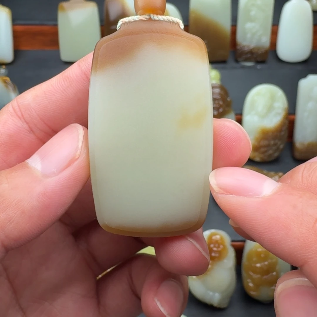 江***定制和田玉平安无事牌