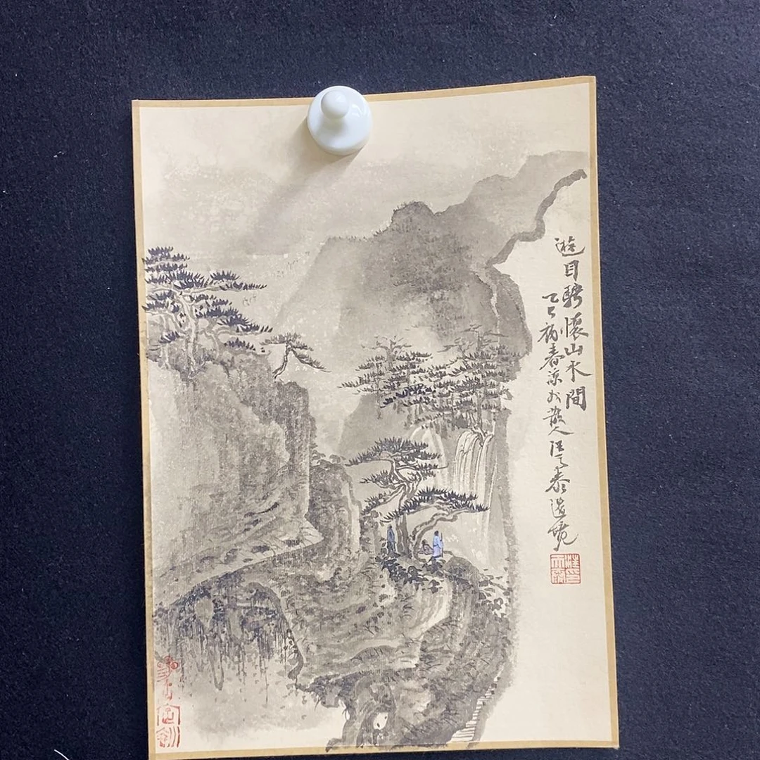 国画手绘国画，精品山水，汪天泰