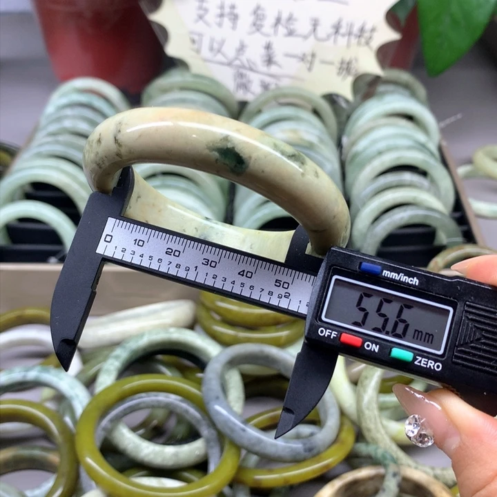 蛇纹石玉合金手镯120