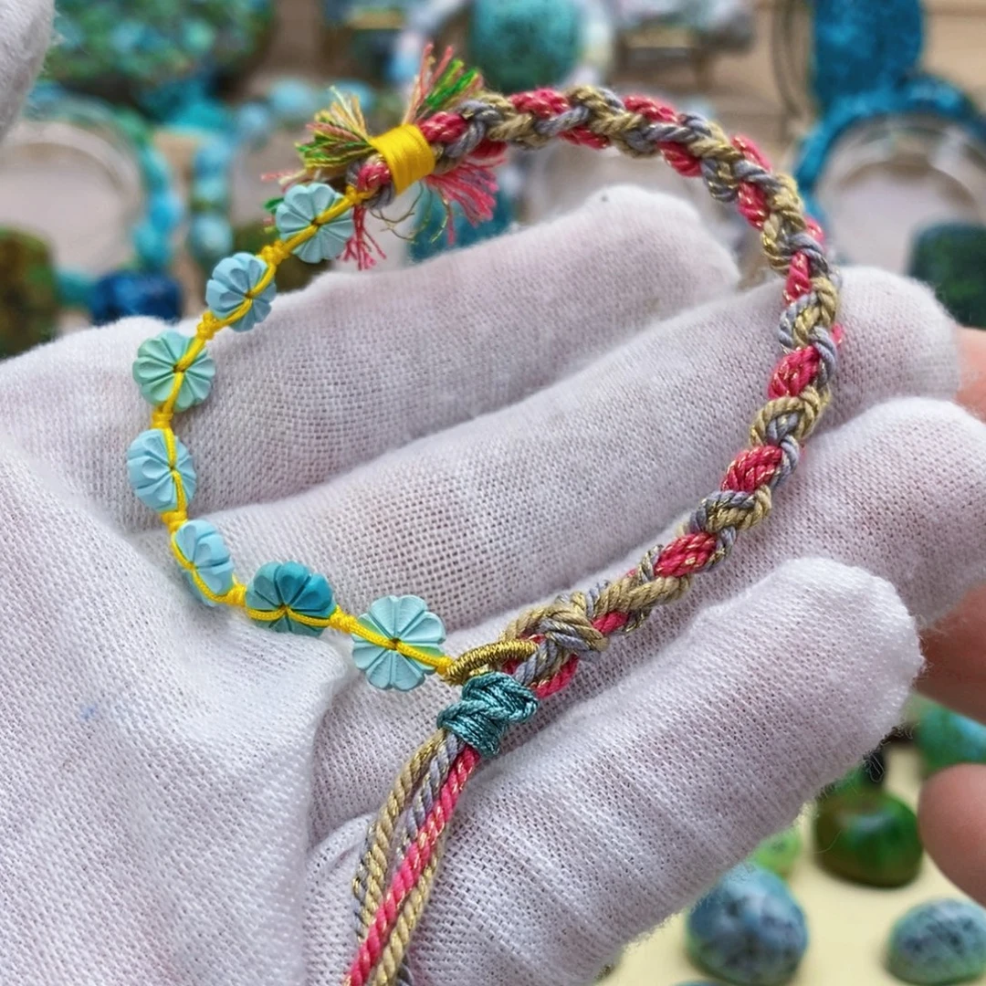 定制绿松石雕刻手串