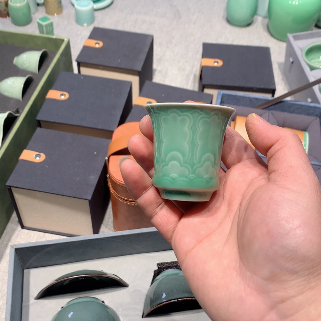 虚***王龙泉青瓷茶具杯子