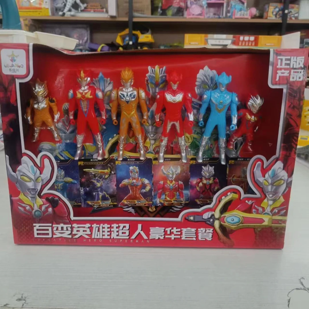 （牛）6个奥特人偶+6张卡片（去彩盒发货）a