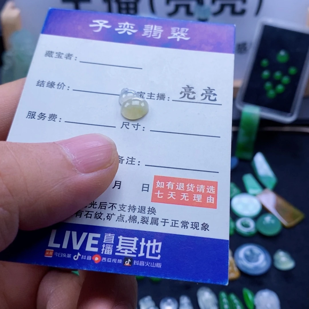 翡翠未镶嵌吊坠(不含链)