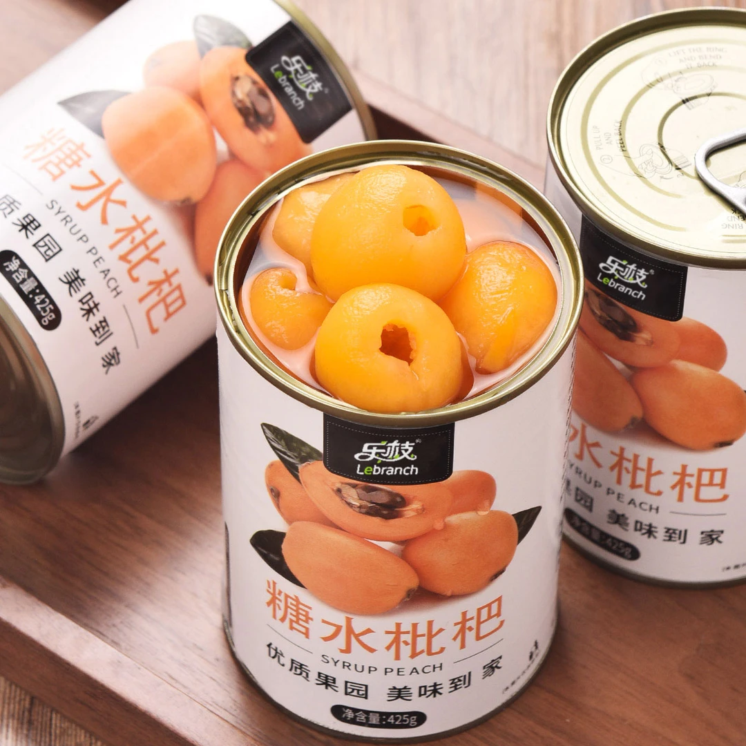 酸甜多汁425g枇杷罐头新鲜日期当季新鲜现摘即食罐头装整箱水果捞
