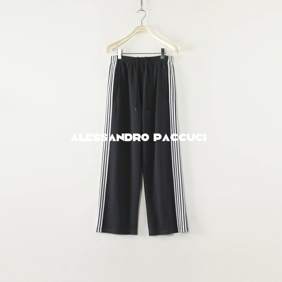 AP洛哥53233KV/53234KV【校服裤】棉松紧腰条纹装饰直筒时尚休闲裤