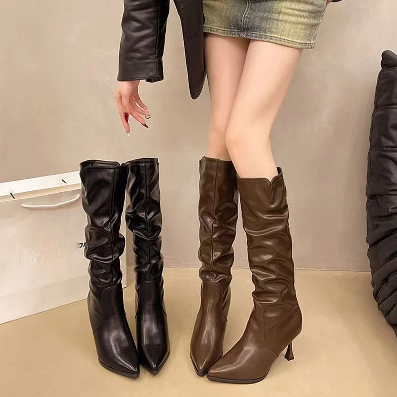 诗源女鞋【偶有微瑕  介意勿拍】时尚百搭时装靴短靴