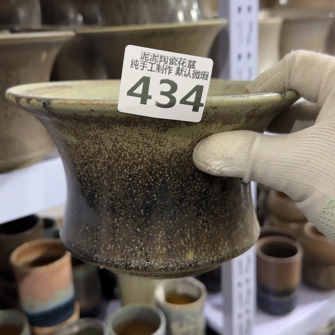 瓷片景德镇手工花盆