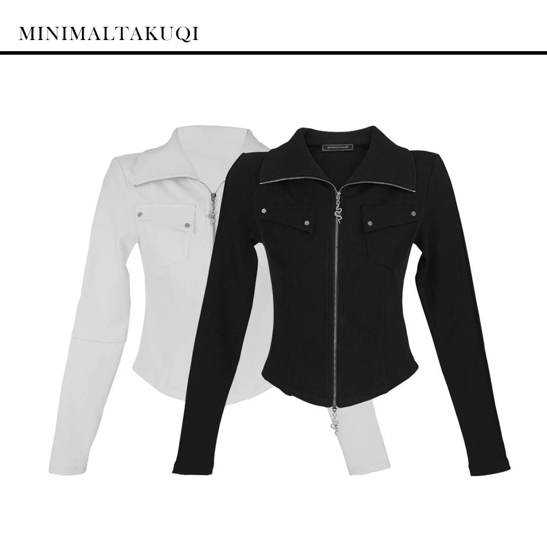 早春新款设计师款拉链上衣