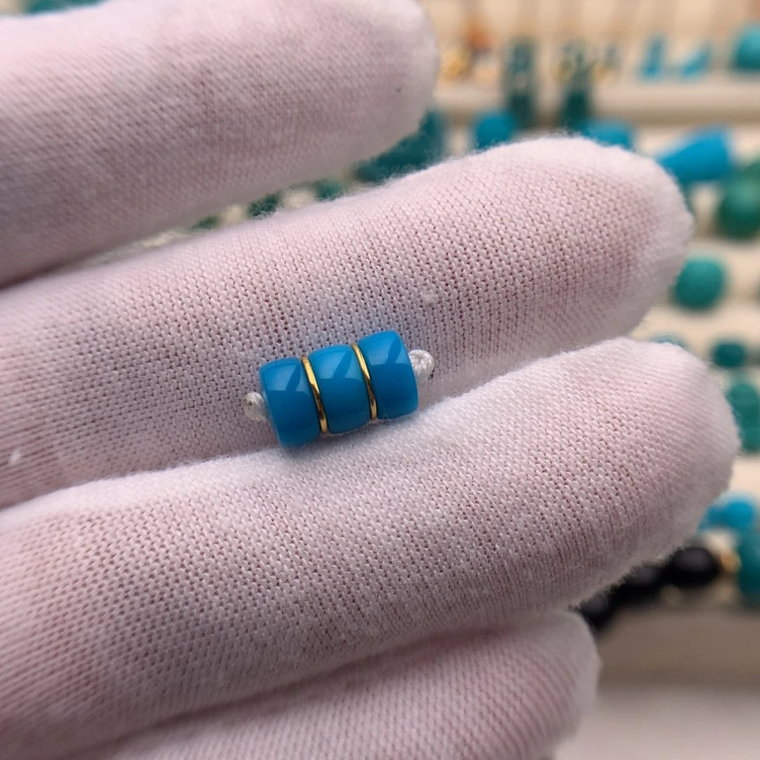 绿松石未镶嵌珠宝奇石6.7mm