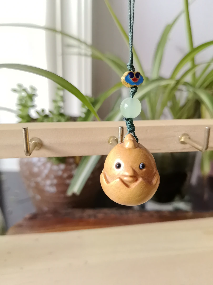 实木小挂件 蛋蛋鸡