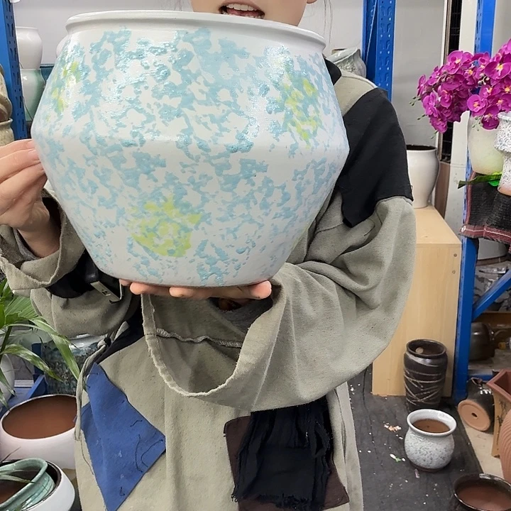 23×24 -粗陶花盆有孔-买买买
