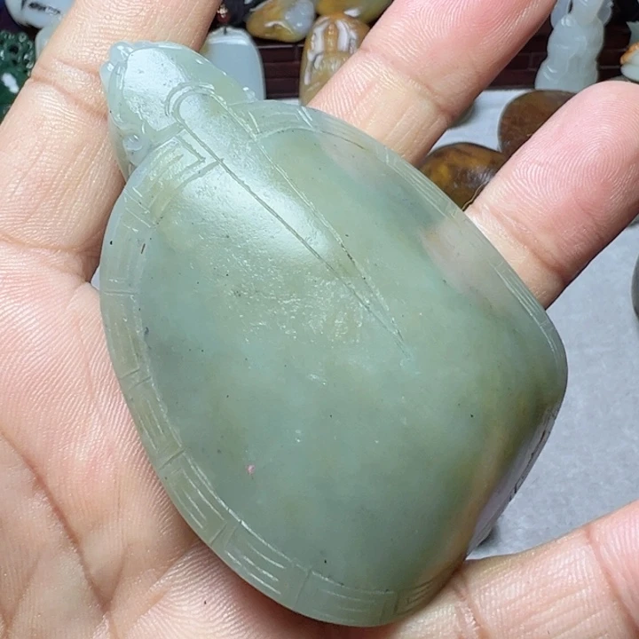 和田玉把件未镶嵌陋*铭