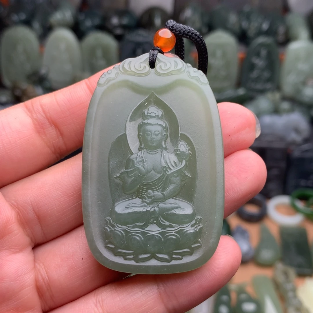 和田玉未镶嵌颈饰挂件102