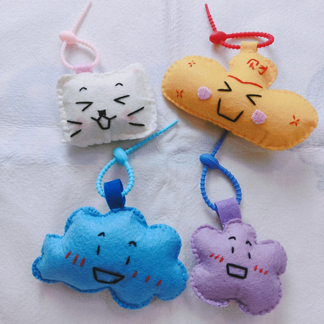 【贰野原创手作】原创手作不织布充棉挂件