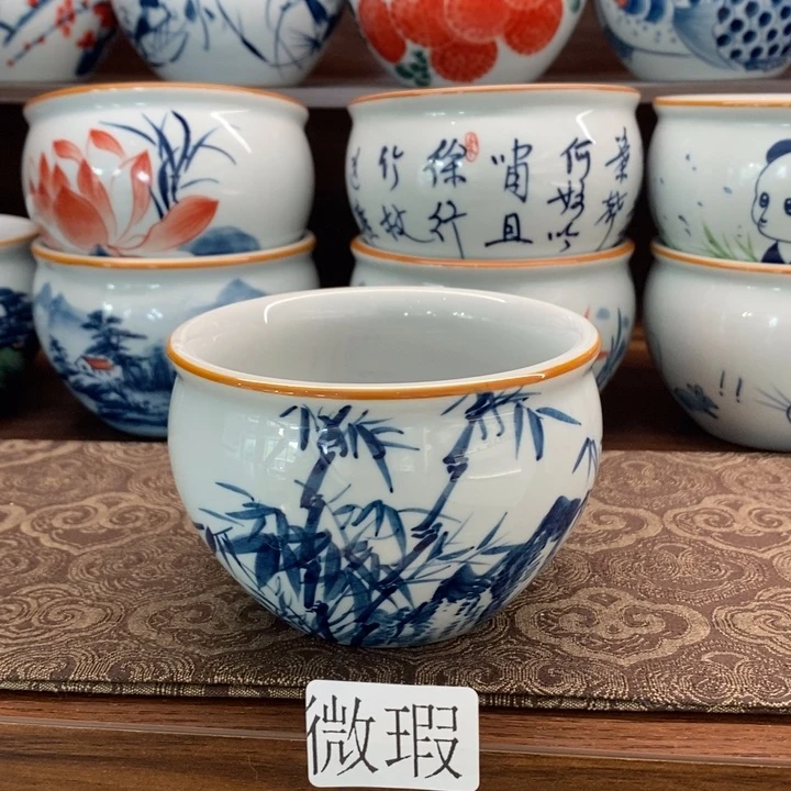 釉下老陶泥手工绘制