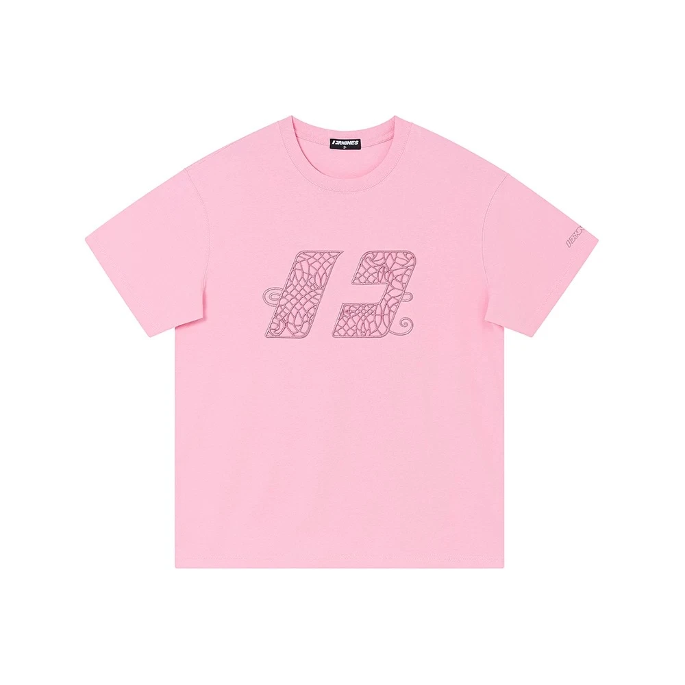 FORNINES 国潮中国结刺绣纯棉短袖t恤男女情侣新款重磅半袖-FN562