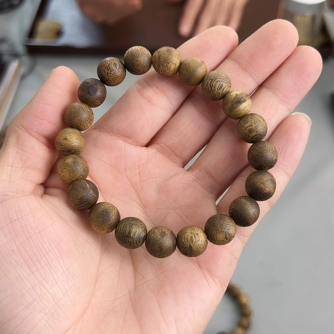 沉香沉香碎屑海南绿棋1.0mm圆珠单圈福利款多样性发一