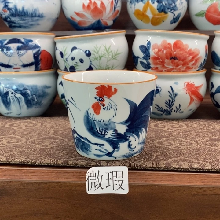 釉下老陶泥手工绘制