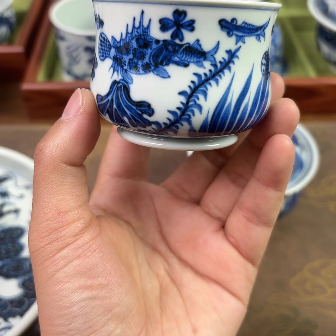 盖碗陶瓷景德镇手绘茶器