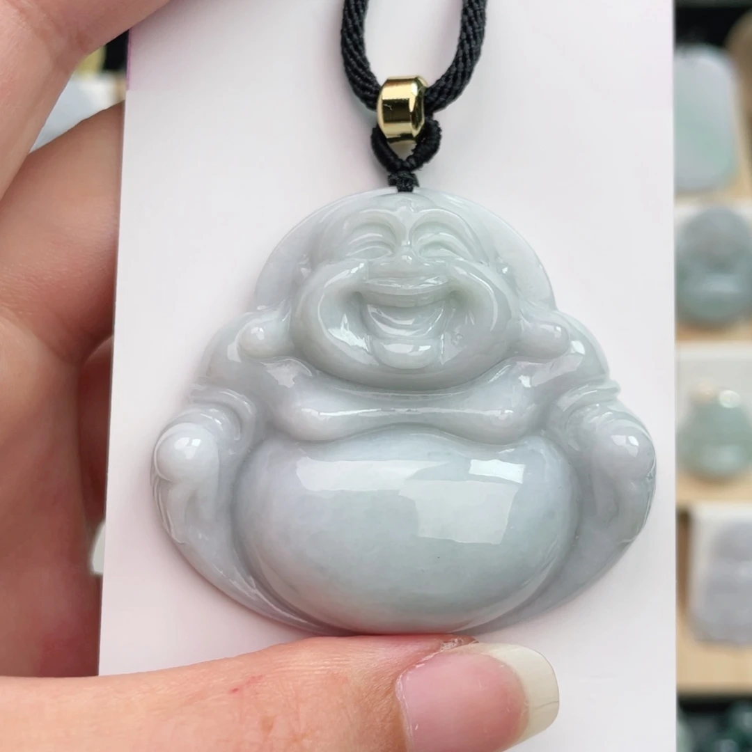 翡翠未镶嵌颈饰佛公（包容心）