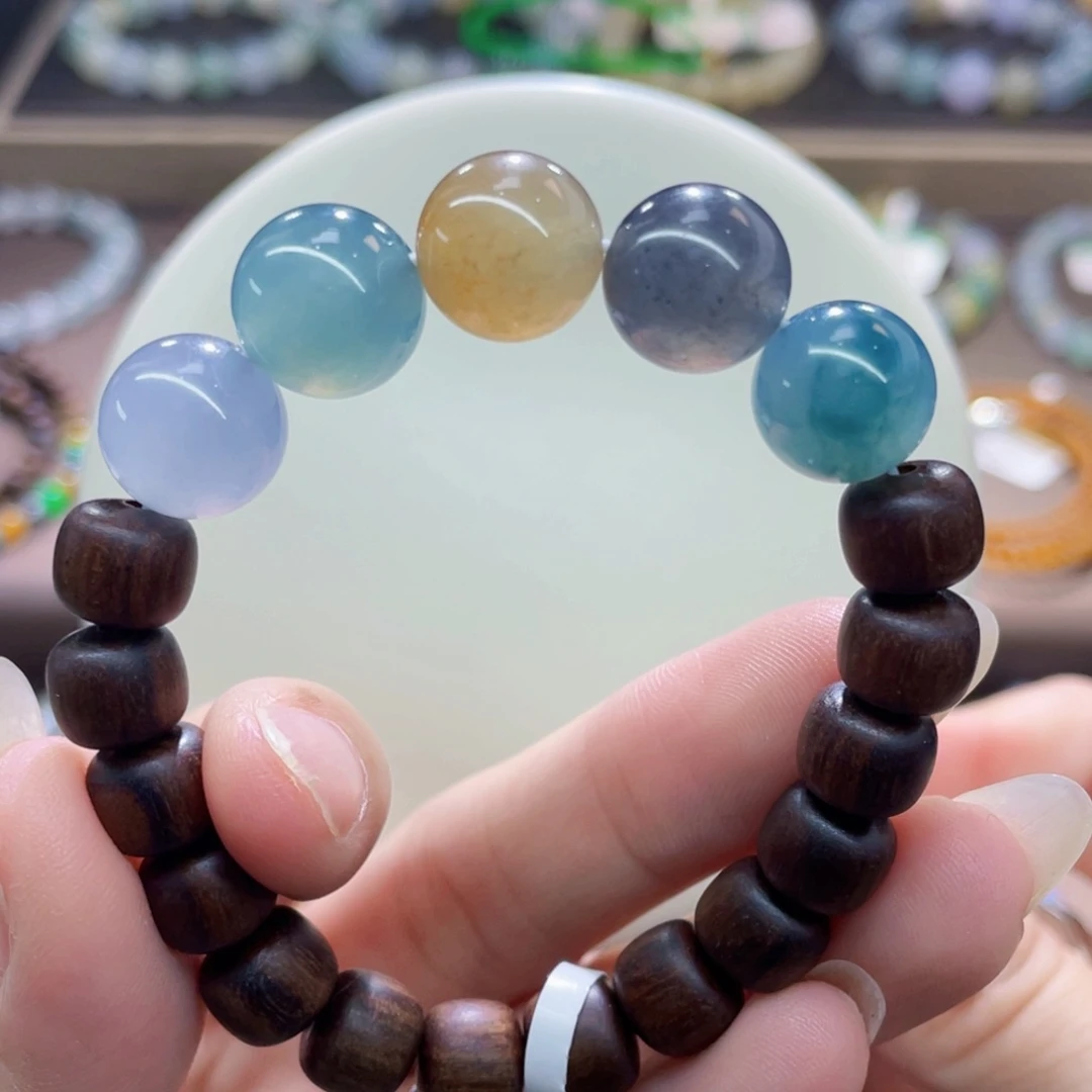 未镶嵌手链翡翠浓艳半圈卡11