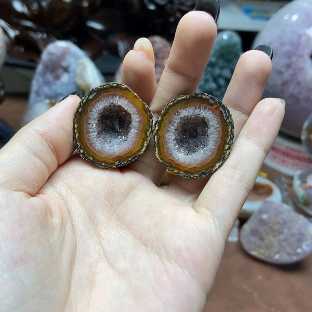 紫晶未镶嵌摆件水晶