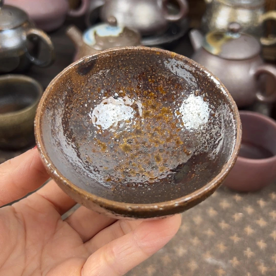 柴烧柴烧茶器主人杯