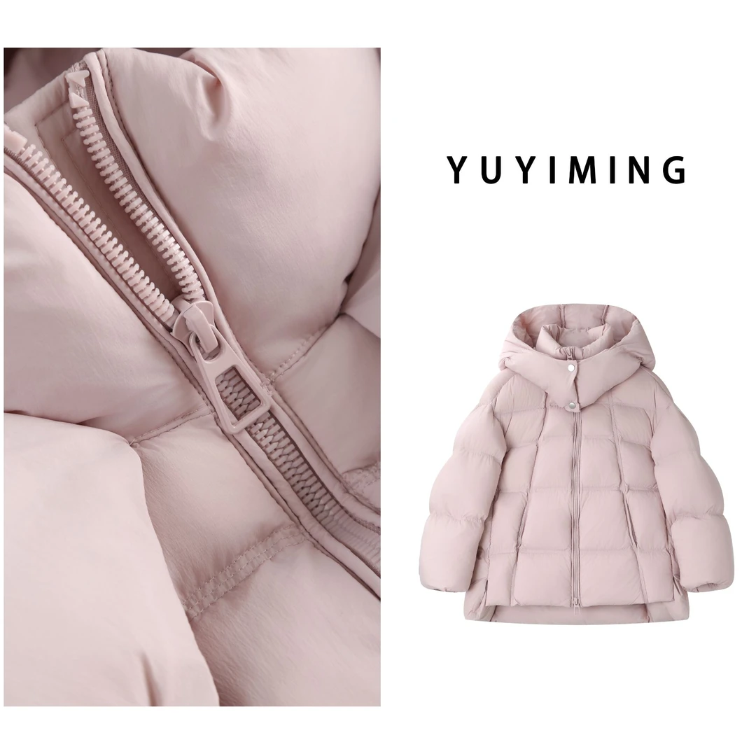 【YUYIMING】90鹅绒云感泡芙蓬松款从连帽羽绒服