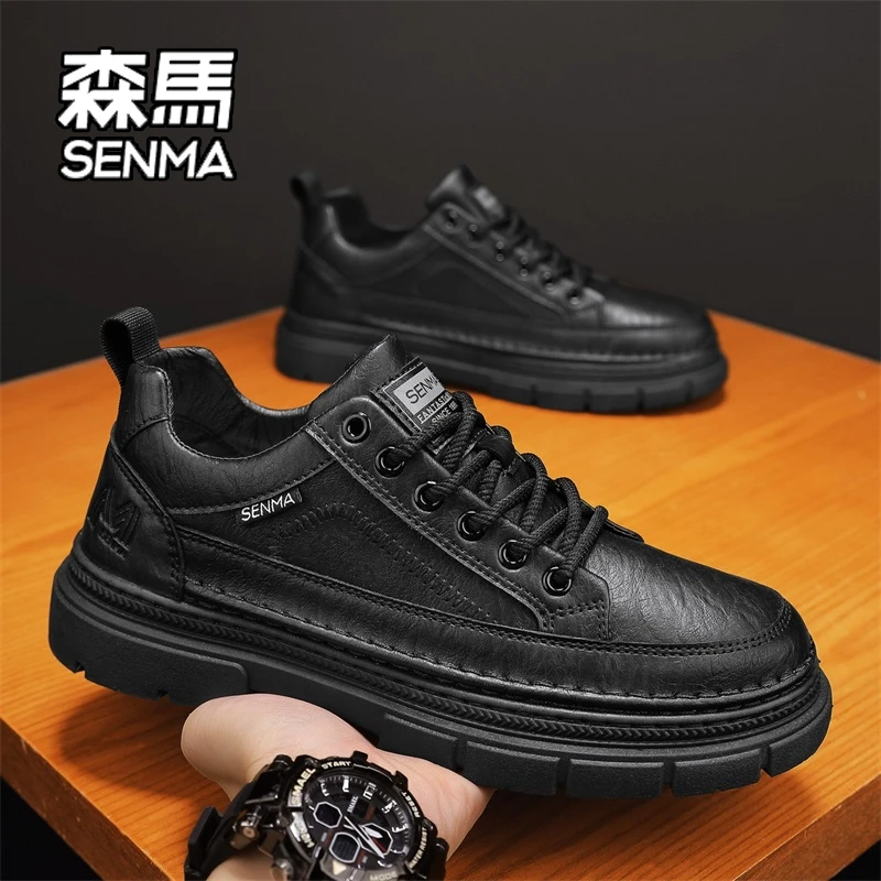 SENMA/森马男鞋2025年新款夏季英伦风工装板鞋上班工作耐磨休闲鞋