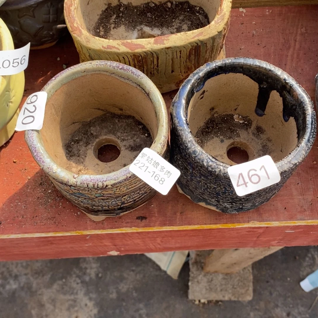 红陶用****8168号多肉盆两个