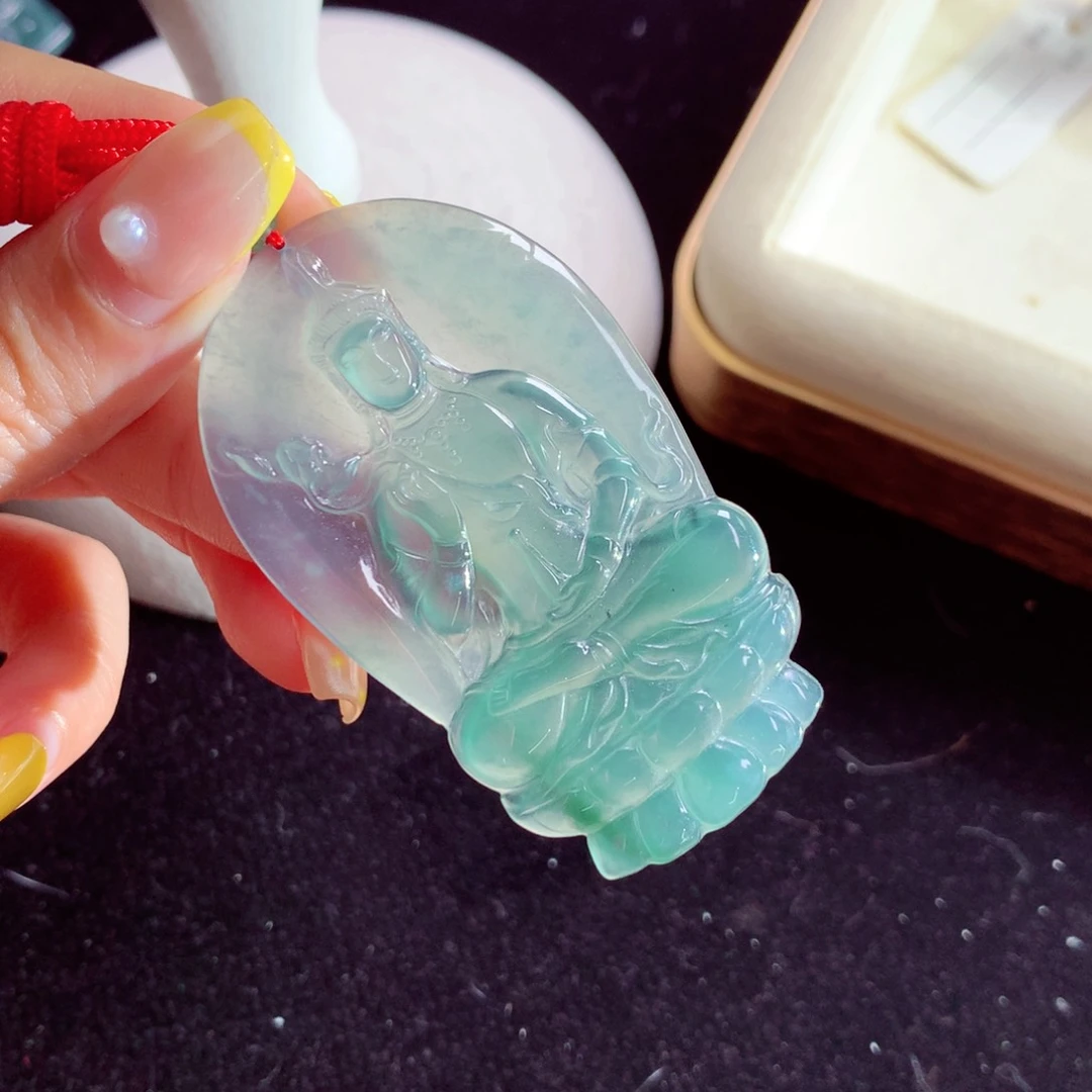 翡翠未镶嵌颈饰天然