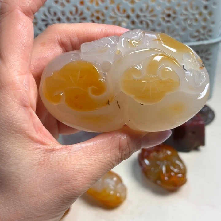 玛瑙/玉髓未镶嵌吊坠(不含链)