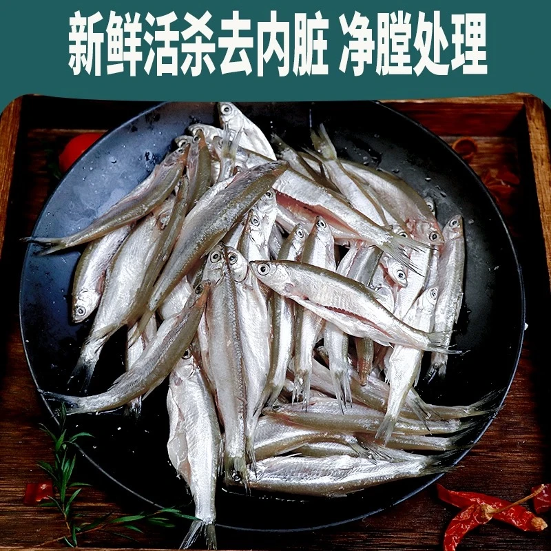 野生新鲜白条鱼餐条鱼【去内脏净重】
