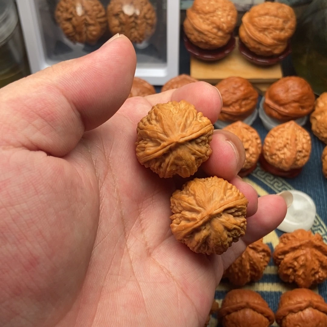 文玩核桃把件玉龙粗筋