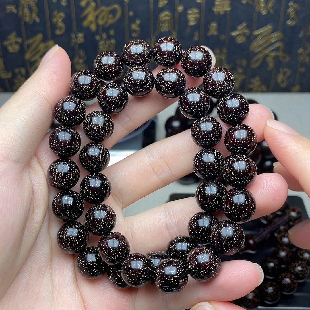 檀香紫檀（小叶紫檀）1.2 36颗 双圈 爆满金星