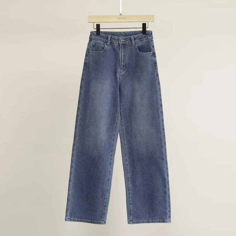 出口美单牛仔直筒裤无弹锥形裤女士裤子（250249）2361