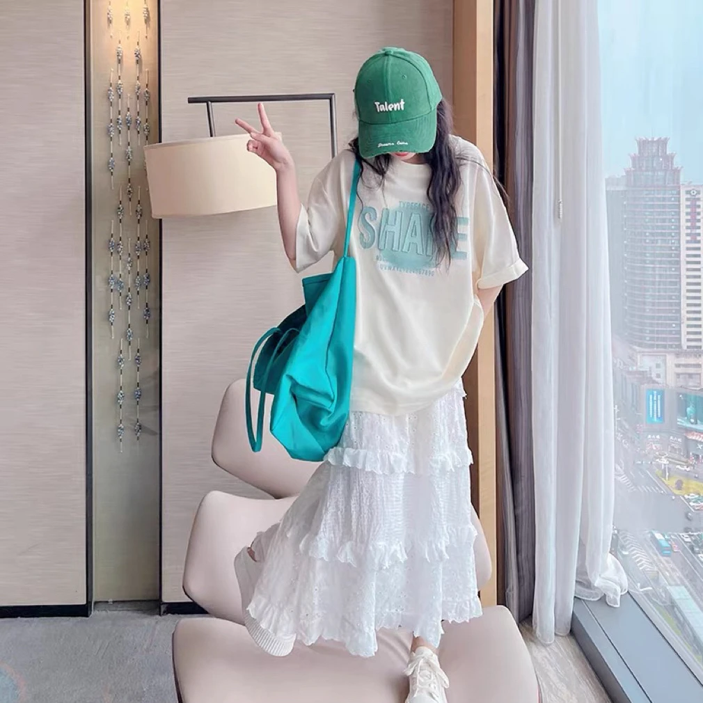 XK066 蓝色字母短袖