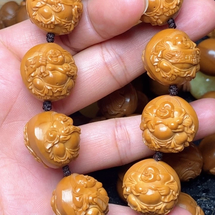 手串/手链橄榄核浮雕八宝弥勒