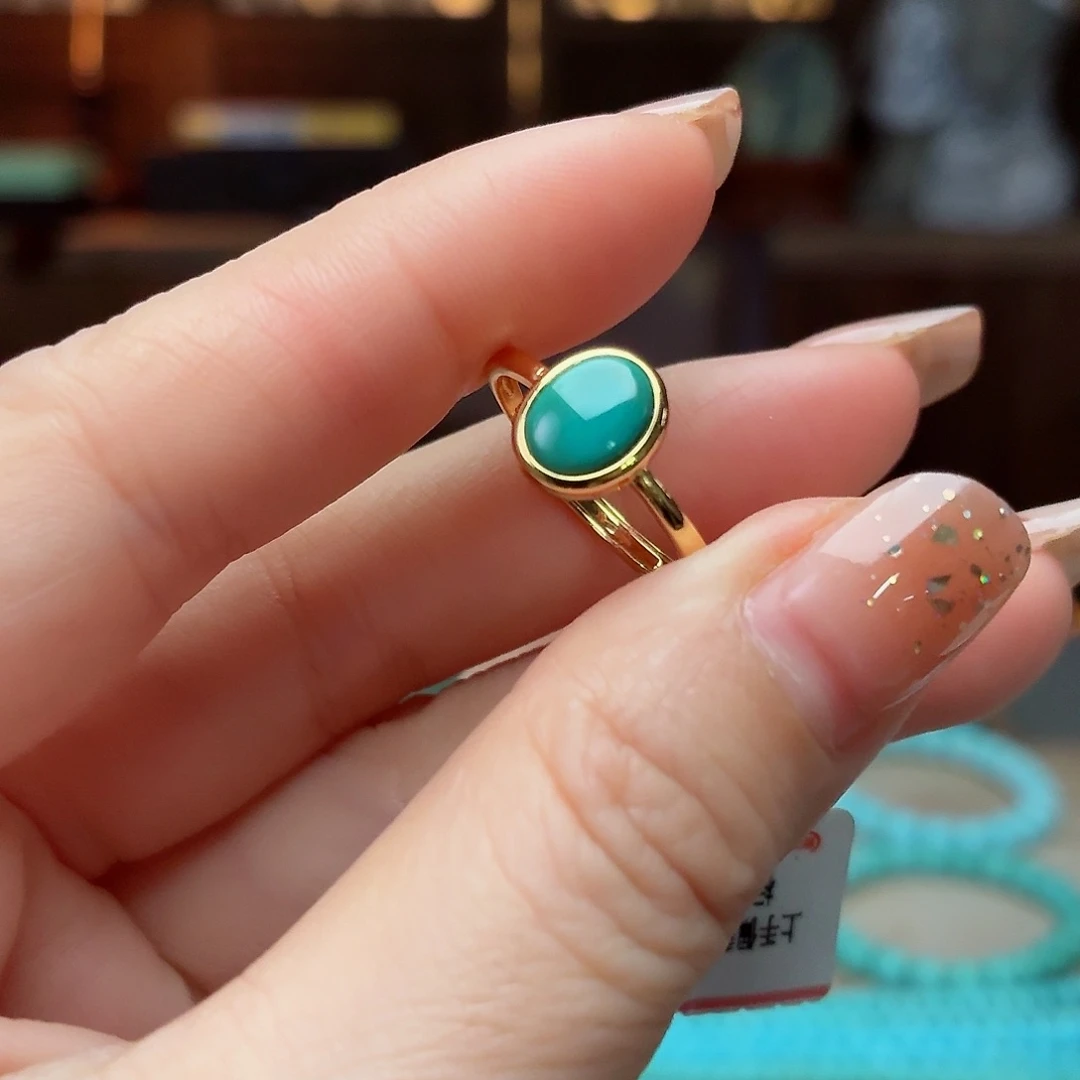 银S925镶嵌绿松石珠宝奇石