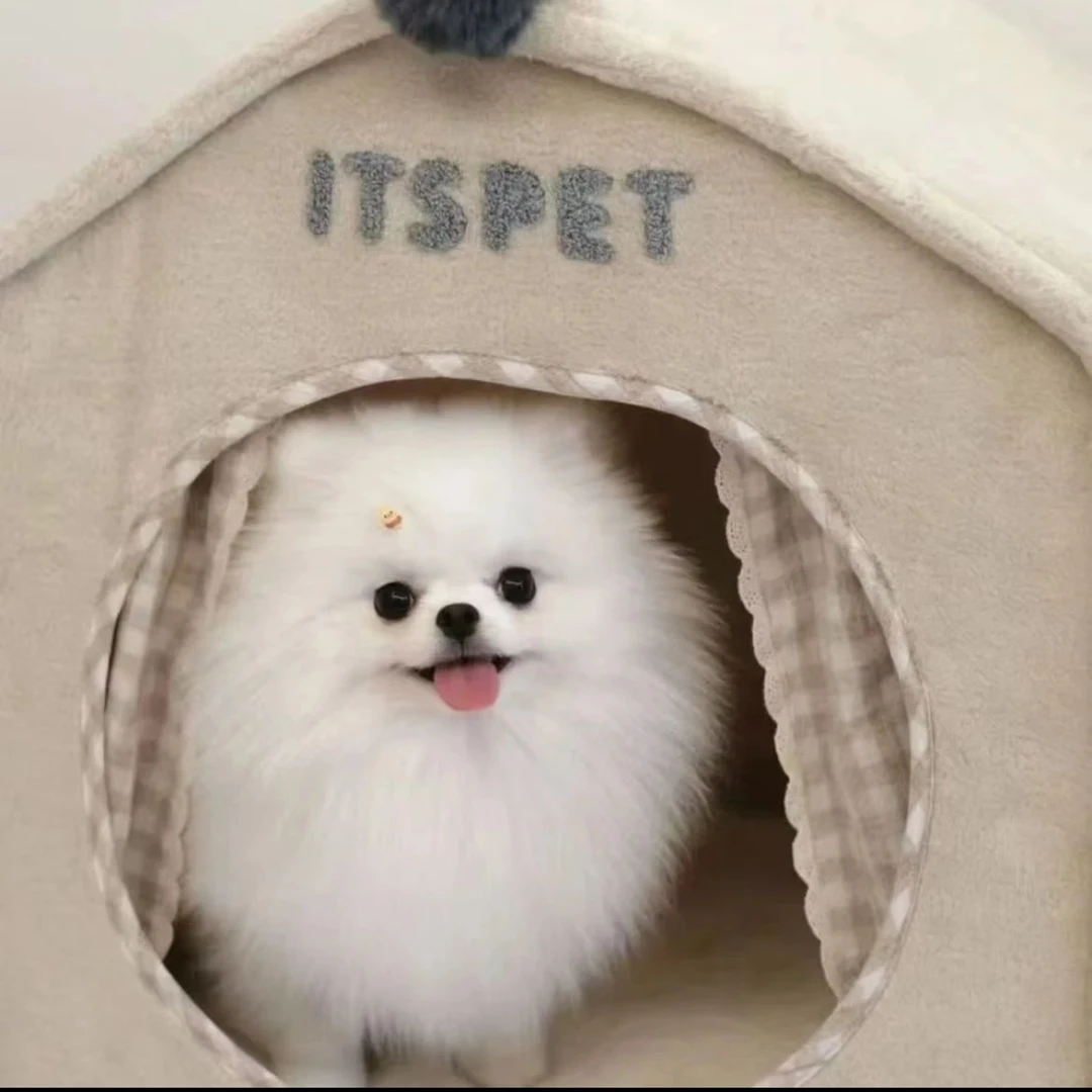 四季适用封闭式可拆洗宠物狗窝房子垫子深睡眠设计