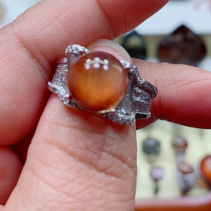 紫晶颈饰未镶嵌小*水晶