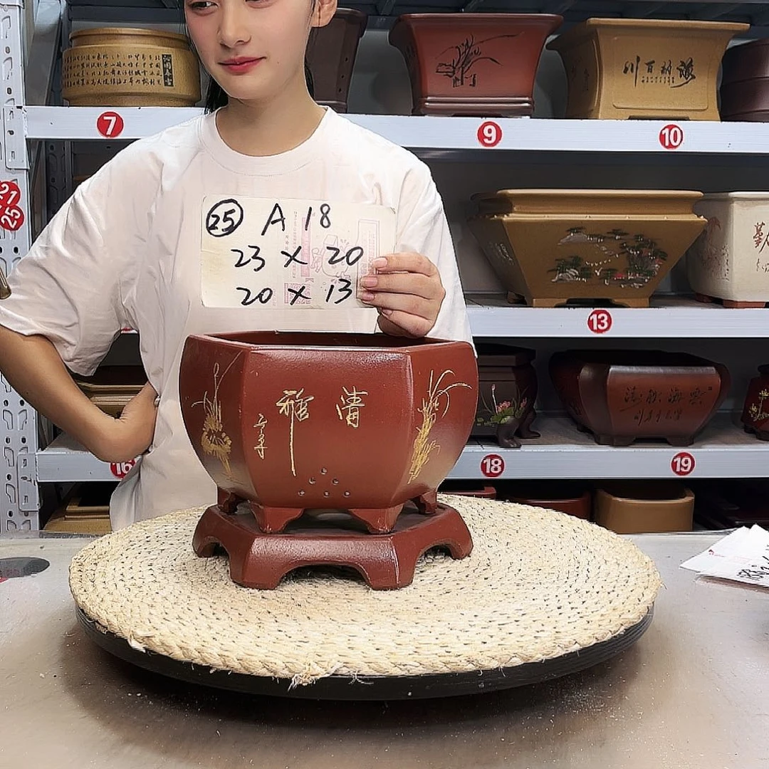 紫砂花盆紫砂花盆