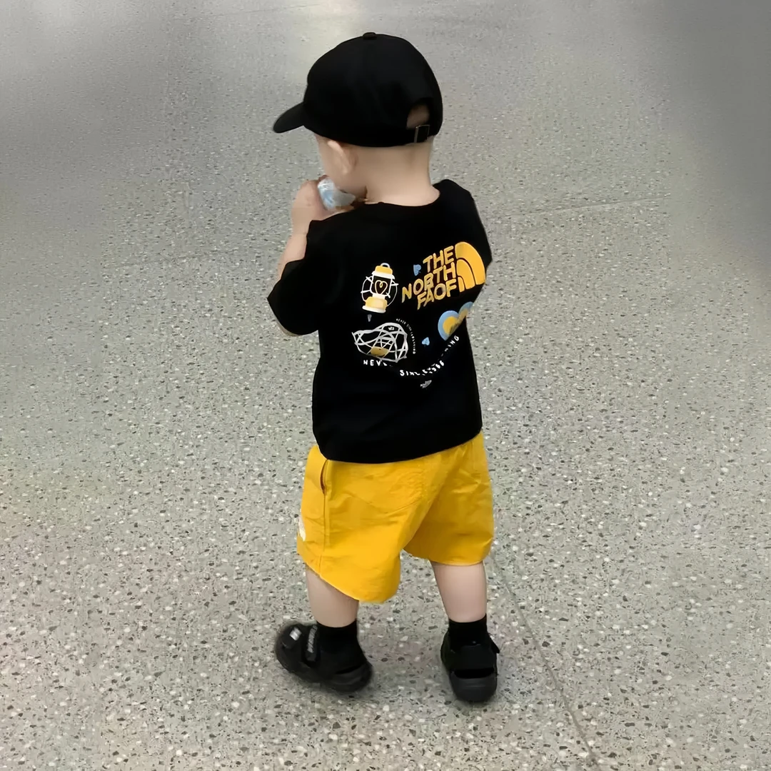 男女童卡通印花纯棉短袖T恤2025新款夏季儿童休闲百搭半袖上衣