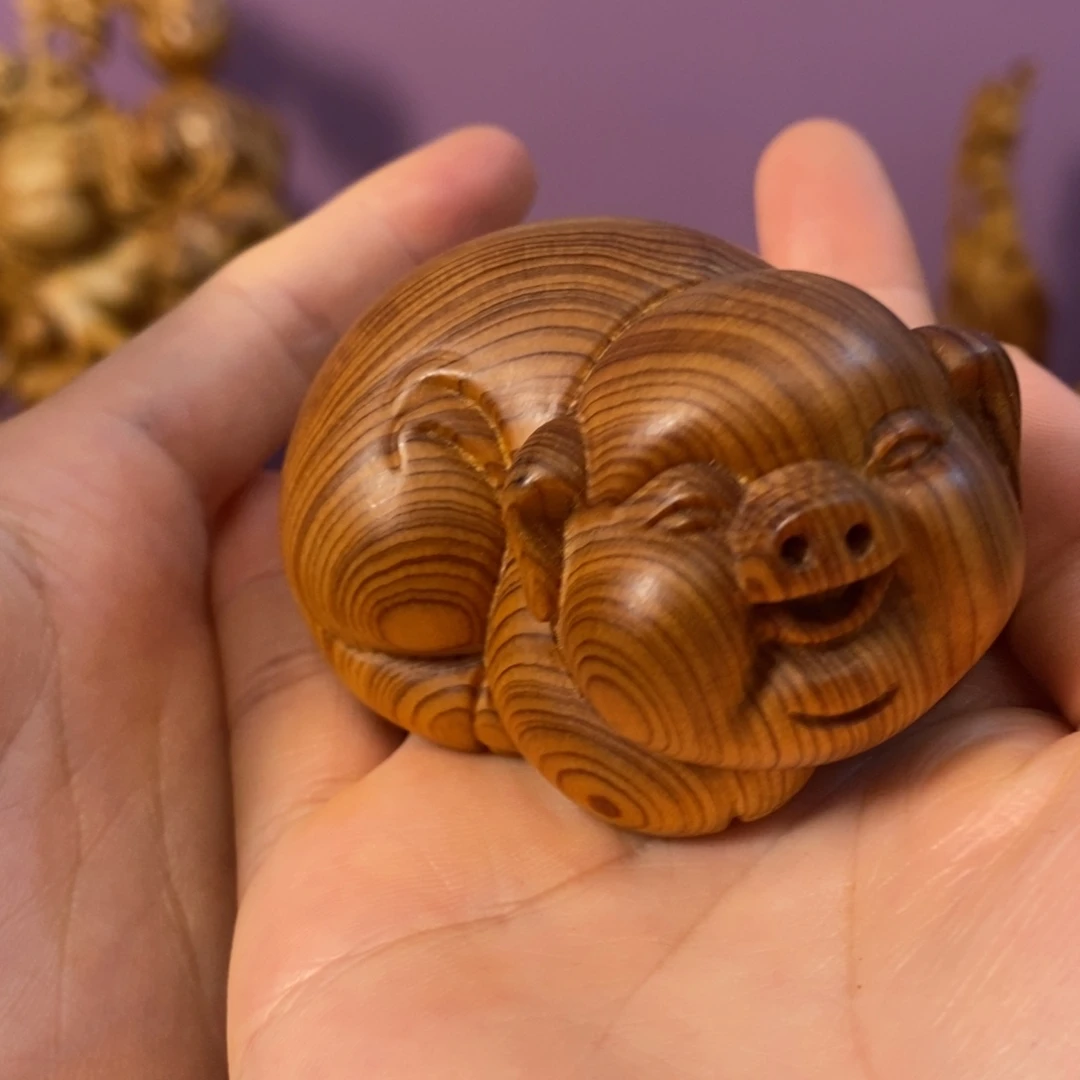 桃***人柏木（崖柏）把件11111111